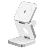 3-in-1 Magnetic Collapsible Wireless Charger - White