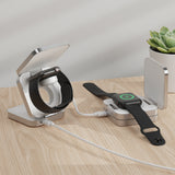 3-in-1 Magnetic Collapsible Wireless Charger - White
