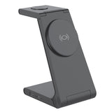3-in-1 Magnetic Wireless Charger - Black