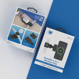 2-in-1 Portable Wireless Charger - Black