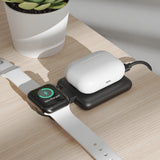 2-in-1 Portable Wireless Charger - Black