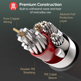 Just Wireless 6ft Aux Cable - Dark Gray - Universal Compatibility with 3.5mm Devices - High-Quality Audio Transmission - Durable and Tangle-Free Design - Connects Smartphones, Tablets, and More - Ideal for Car Stereos and Speakers - Easy Plug-and-Play Operation - Seamless Music Playback - Enhanced Audio Quality and Clarity - Flexible and Versatile Usage