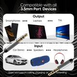 Just Wireless 6ft Aux Cable - Dark Gray - Universal Compatibility with 3.5mm Devices - High-Quality Audio Transmission - Durable and Tangle-Free Design - Connects Smartphones, Tablets, and More - Ideal for Car Stereos and Speakers - Easy Plug-and-Play Operation - Seamless Music Playback - Enhanced Audio Quality and Clarity - Flexible and Versatile Usage