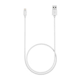 A 3-foot Apple Lightning cable by Just Wireless. This cable is built with durability and reliability in mind, featuring ultra-strength connector joints that can withstand daily use. It supports fast charging and data syncing, making it convenient for transferring files and powering up your Apple devices. This cable is compatible with all Apple devices and is Apple MFi certified, ensuring optimal performance and compatibility.