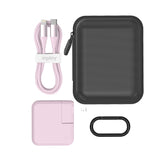 Just Wireless Phone & Laptop Charger with 6ft Lightning® to USB-C Cable - Quick and Powerful Wall Charger - Delivers 45 Watts of Power - Includes 6ft Lightning® to USB-C Cable - Dual Charge with USB-C and USB-A Ports - Supports Power Delivery (PD) - Rotating Prongs for Easy Plug Management - Features GaN Technology - Charges up to 50% in 30 Minutes with PD - Charge Your Laptop - Includes Hardshell Case