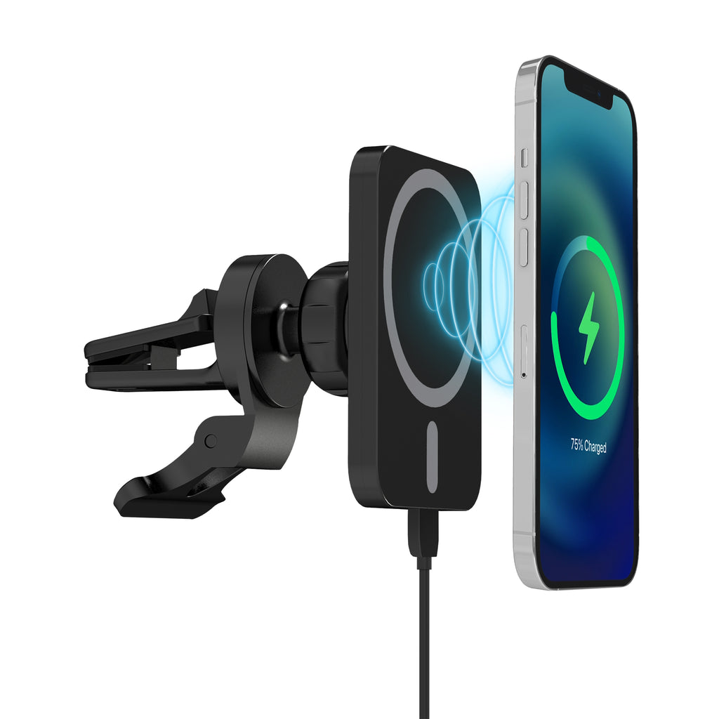 X16 Magsafe Car Air Outlet Vent Mount Clamp Holder 15W Fast Charging Qi  Magnetic Wireless Charger(