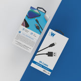 A 3-foot Apple Lightning cable by Just Wireless. This cable is built with durability and reliability in mind, featuring ultra-strength connector joints that can withstand daily use. It supports fast charging and data syncing, making it convenient for transferring files and powering up your Apple devices. This cable is compatible with all Apple devices and is Apple MFi certified, ensuring optimal performance and compatibility.