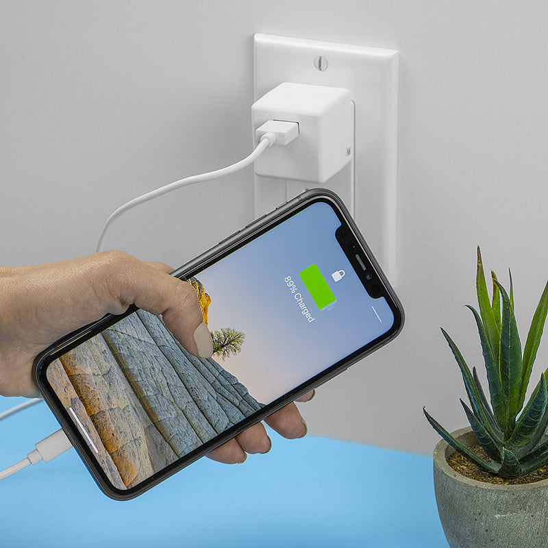 Just Wireless Single Port 1.0A/5W USB-A Home Charger - 1 Amp / 5 Watt Power Output - Universal USB-A Home Charger - Compact and Slim Design - Lightweight and Portable - Fast and Efficient Charging - Built-in Safety Features - Ideal for Travel and Home Use