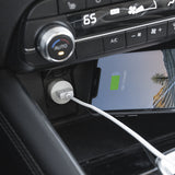 Just Wireless Single USB Car Charger with 4ft Lightning Cable - 12 Watts / 2.4 Amps of Power - Charges and Syncs All Apple Devices - 4ft Lightning Cable Included - Ultra Strength Connectors in Cord - Apple MFi Certified