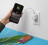 Just Wireless Dual Port USB-A and USB-C Wall Charger - Dual Charging Ports for Versatility - Fast and Efficient Charging - Supports USB-A and USB-C Devices - Compact and Portable Design - Slim Profile for Easy Storage - Intelligent Charging Technology - Built-in Safety Features - Compatible with a Wide Range of Devices - Convenient for Travel and Home Use - Reliable and Durable Construction