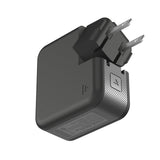 Just Wireless Phone & Laptop Charger with 6ft Lightning® to USB-C Cable - Quick and Powerful Wall Charger - Delivers 45 Watts of Power - Includes 6ft Lightning® to USB-C Cable - Dual Charge with USB-C and USB-A Ports - Supports Power Delivery (PD) - Rotating Prongs for Easy Plug Management - Features GaN Technology - Charges up to 50% in 30 Minutes with PD - Charge Your Laptop - Includes Hardshell Case