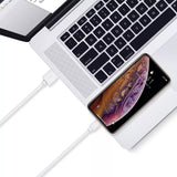 Just Wireless 6ft Lightning to USB-A Cable - Extra-Long Length for Versatile Use - Ultra-Strong Connector Joints - Apple MFi Certified - High-Speed Charging and Data Transfer - Durable and Long-Lasting Design - Universal Compatibility with Lightning Devices - Tangle-Free and Flexible Cable - Convenient Length for Various Uses - Reliable and Secure Connection