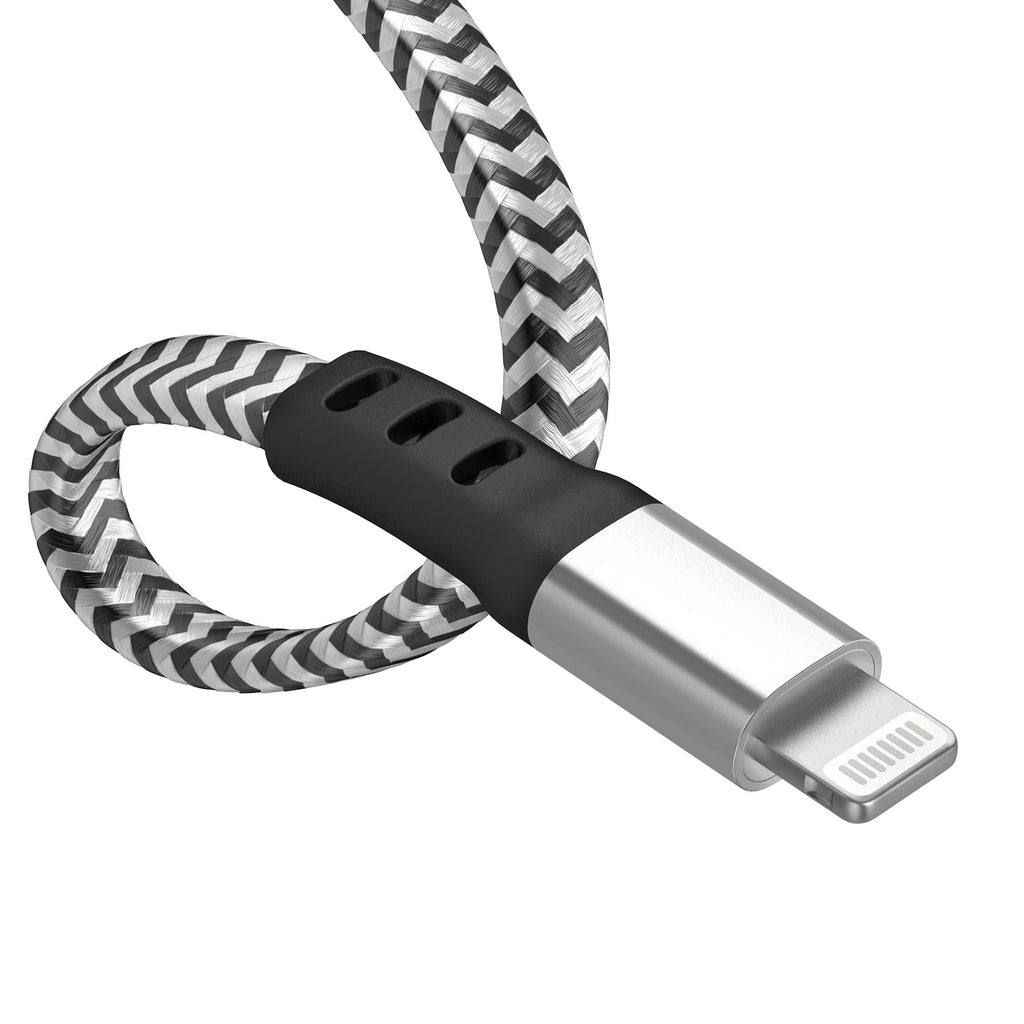 Durable Nylon Braided Fast Charger Lightning USB Cable for iPhone