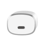 Just Wireless 20W 1-Port USB-C Home Charger with 6' USB-C to USB-C Cable - White
