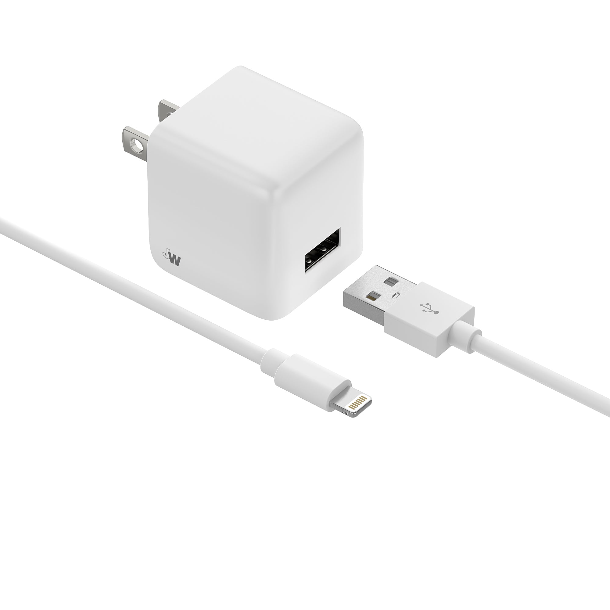 Single USB Charger with 5ft Lightning Cable Just Wireless