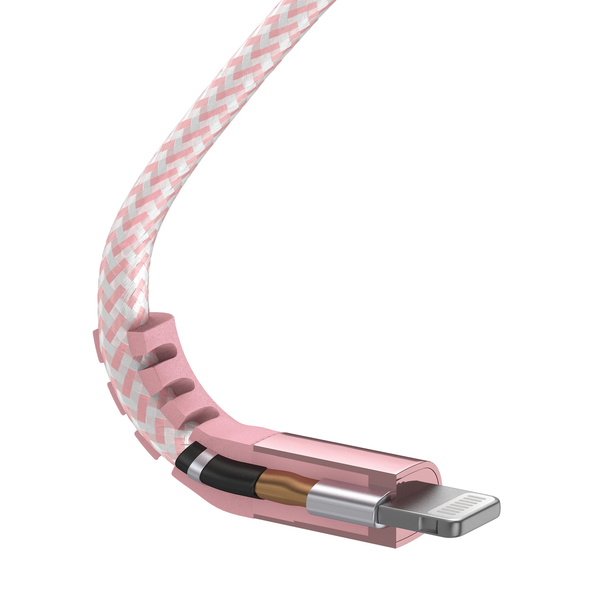 Just Wireless 6ft Flat Nylon Braided Lightning Cable - MFi Certified - Supports Charging and Syncing - Compatible with All Lightning Devices - Durable Nylon Braided Construction - Enhanced Strain Relief - Ultra-Strength Connectors - Tangle-Free and Easy to Manage - Stylish and Sleek Design - Reliable and High-Quality Performance