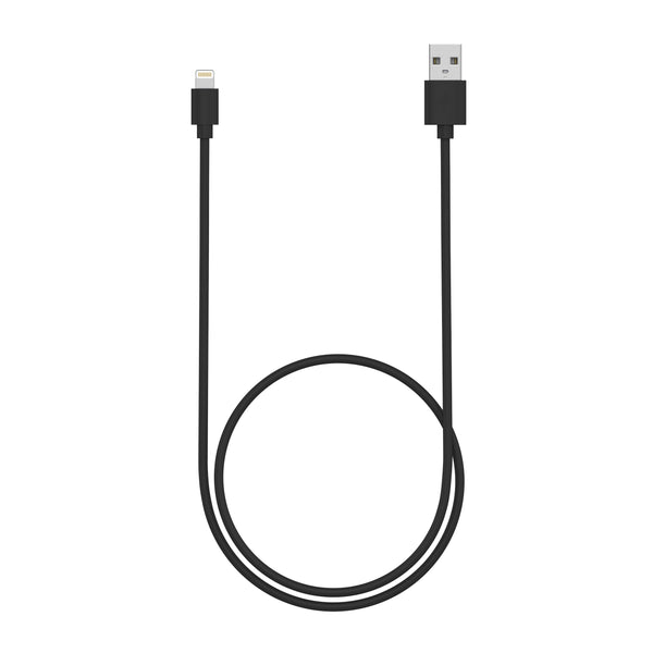 A 3-foot Apple Lightning cable by Just Wireless. This cable is built with durability and reliability in mind, featuring ultra-strength connector joints that can withstand daily use. It supports fast charging and data syncing, making it convenient for transferring files and powering up your Apple devices. This cable is compatible with all Apple devices and is Apple MFi certified, ensuring optimal performance and compatibility.