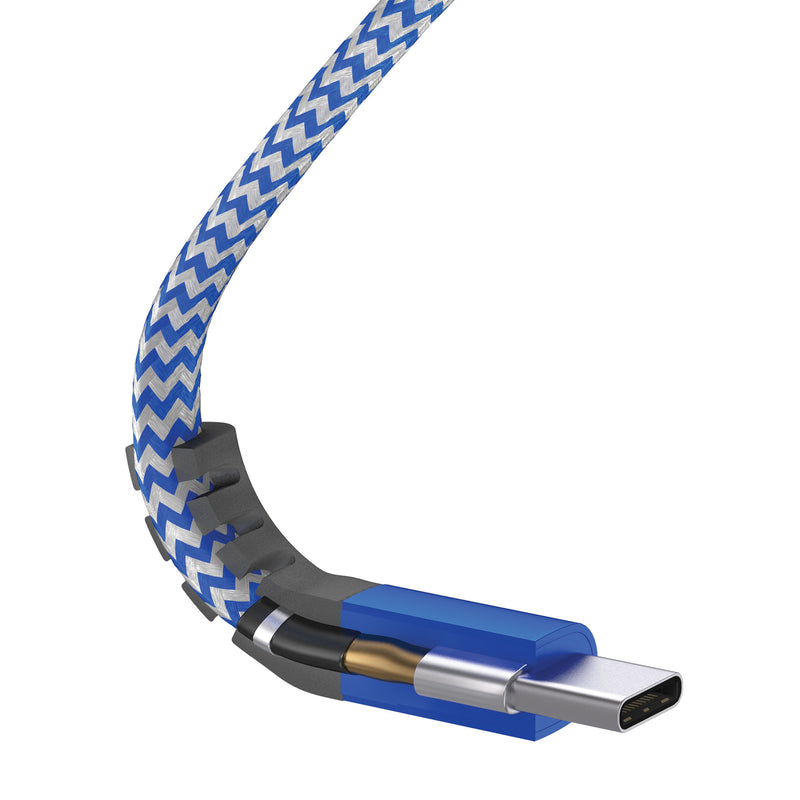 Just Wireless 6ft Nylon Braided Flat USB-C Cable - USB-C to USB-A Connection - 6ft Length for Extended Reach - Durable Nylon Braided Construction - Resistant to Tangling and Fraying - High-Quality Materials for Long-Lasting Use - Reliable and Fast Data Transfer - Supports Fast Charging Capabilities - Universal Compatibility with USB-C Devices - Reinforced Connector Joints for Added Strength - Stylish and Sleek Design
