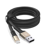 Just Wireless 6ft Flat Nylon Braided Lightning Cable - MFi Certified - Supports Charging and Syncing - Compatible with All Lightning Devices - Durable Nylon Braided Construction - Enhanced Strain Relief - Ultra-Strength Connectors - Tangle-Free and Easy to Manage - Stylish and Sleek Design - Reliable and High-Quality Performance