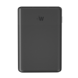 Just Wireless 10,000 mAh 3-Port USB Power Bank. 10,000 mAh of portable power. 2 USB-A charging ports. 1 USB-C charging port. Charge 3 devices at the same time. Digital battery indicator screen. User manual included. 3-foot charging micro USB cable included. Pre-charged and ready to use