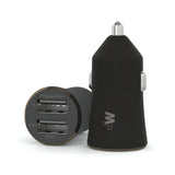 Just Wireless 2.4A/12W 2-Port USB-A Car Charger with 6ft TPU Micro USB to USB-A Cable. Delivers 2.4 Amps / 12 Watts of power. Dual-port charges up to two devices simultaneously. 6' long Micro USB to USB-A cable included. The cord features ultra-strength connector joints. Compatible with Android cell phones.