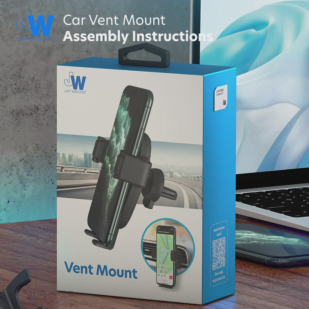 Just Wireless Car Window and Vent Mount - Versatile Mounting Options - Secure and Stable Hold - Adjustable for Optimal Viewing - Easy Installation and Removal - Compatible with Various Devices - Allows for Hands-Free Use - Durable and Reliable Construction - Provides Convenient Access to Your Device - Suitable for Both Window and Vent - Offers Flexibility and Convenience