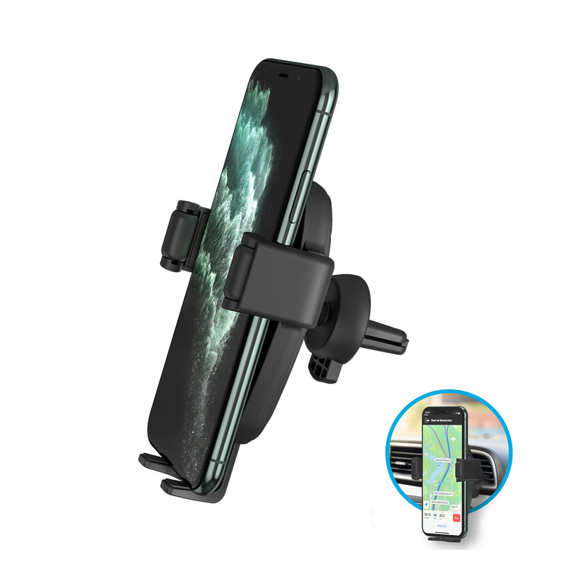 Just Wireless Car Vent Mount - Securely Holds Your Device - Adjustable for Various Vent Sizes - 360º Rotation for Optimal Viewing - Quick and Easy Installation - Sturdy and Durable Construction - Compatible with Most Smartphones - Provides Convenient Access to Your Device - Keeps Your Device Within Reach - Allows for Hands-Free Use - Sleek and Compact Design