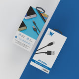 4ft TPU Micro USB to USB-A Cable - Durable Construction - Ultra-Strength Connector Joints - Fast and Reliable Data Transfer - Compatible with All Micro USB Devices - Flexible and Tangle-Free Cable - Ideal for Charging and Syncing - Convenient Length for Everyday Use - Designed for Android Cell Phones - High-Quality and Long-Lasting Performance