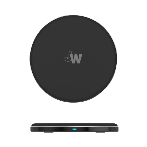 Just Wireless 5W Qi Wireless Charging Pad - Black - Universal Compatibility - Sleek and Compact Design - Case-Friendly - Overcharge and Overheat Protection - Easy and Convenient Wireless Charging - Cable-Free Charging - Ideal for Home or Office Use