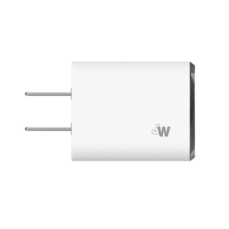 Just Wireless 12W Home Charger with 10ft Lightning Cable. High-power charging at 2.4 Amps. 12 Watts of charging power. 10-foot long Lightning cable included. Ultra-strength connector joints. Apple MFi certified for compatibility. Rapidly charges all Apple devices. Durable and reliable construction. Safe and efficient charging. Ideal for home or office use. Convenient and versatile design.