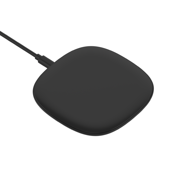 Just Wireless 10W Qi Wireless Charging Pad. 10W fast charging capability. Qi-certified for reliable performance. Case-friendly design for hassle-free charging. Overheating protection for safety. Wide compatibility with Qi-enabled devices. Effortless and convenient wireless charging. Non-slip surface for secure placement.