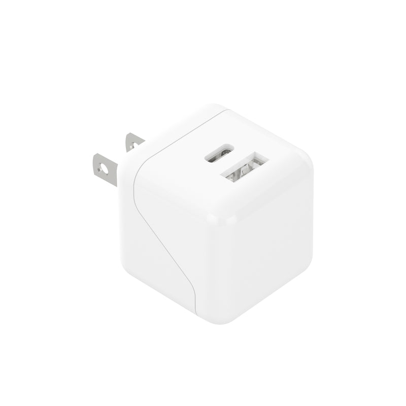 Just Wireless Dual Port USB-A and USB-C Wall Charger - Dual Charging Ports for Versatility - Fast and Efficient Charging - Supports USB-A and USB-C Devices - Compact and Portable Design - Slim Profile for Easy Storage - Intelligent Charging Technology - Built-in Safety Features - Compatible with a Wide Range of Devices - Convenient for Travel and Home Use - Reliable and Durable Construction
