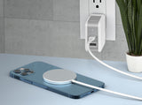 Just Wireless Magnetic MagSafe® Compatible Charging Cable 15W - 6ft - Magnetic Connection for Easy Attachment - Compatible with MagSafe® Technology - 6ft Long for Convenient Reach - Supports Fast 15W Charging - Wireless Charging Capability - Reliable and Safe Charging Experience - Durable and High-Quality Construction - Flexible and Tangle-Free Design - Effortless and Secure Charging Solution