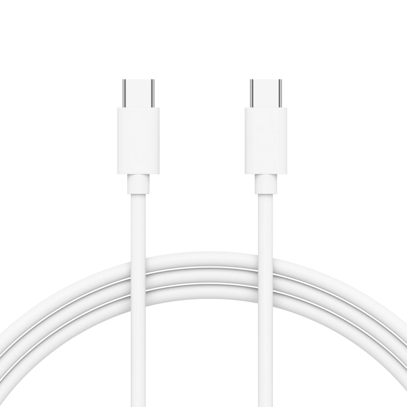 Just Wireless 8ft USB-C to USB-C PVC Cable - 8ft Length for Extended Reach - USB-C to USB-C Cable for Direct Connection - Super-Fast Data Transfer Speed - Power Delivery Support for High-Speed Charging - Ultra-Strength Connector Joints for Durability - Reliable and Stable Connectivity - Compatible with USB-C Devices - Flexible and Tangle-Free PVC Material - Easy and Convenient to Use - Designed for Efficient Performance