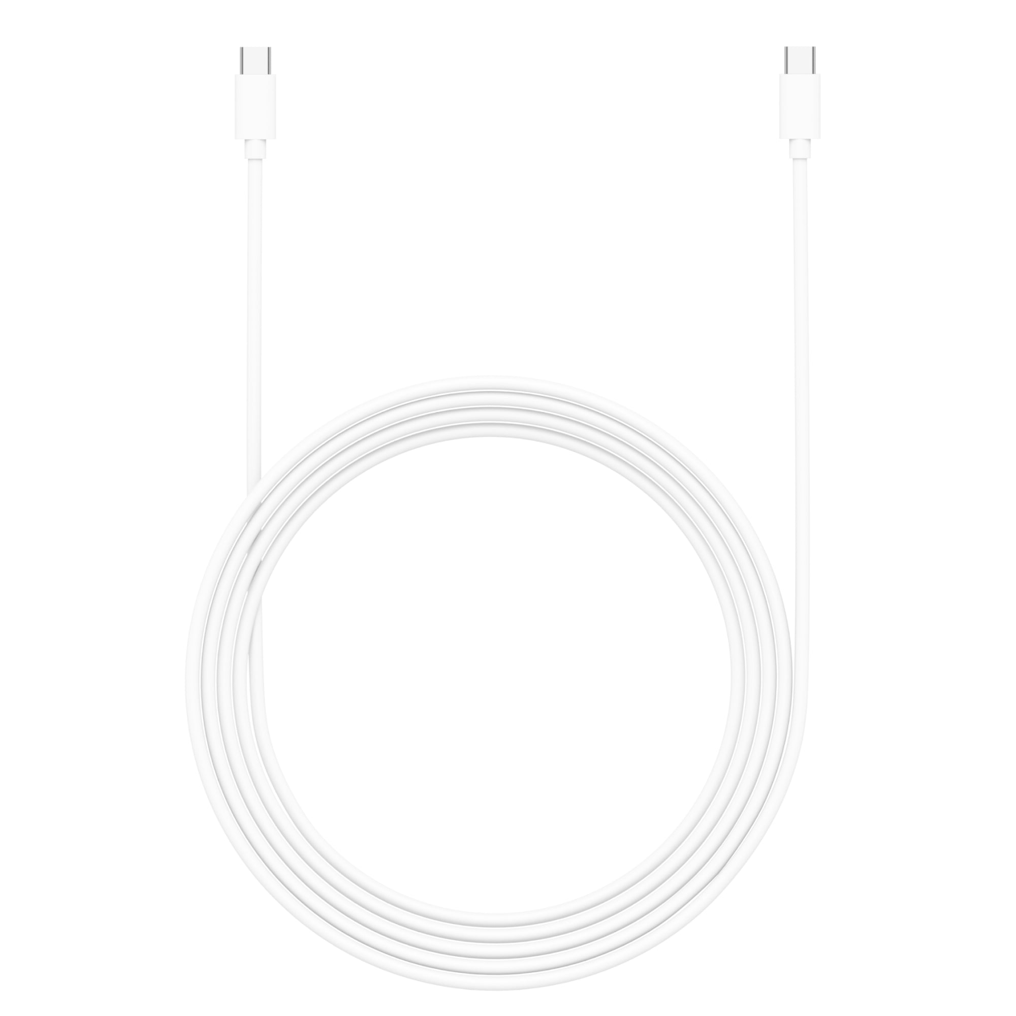 Just Wireless 12ft USB-C to USB-C PVC Cable. 12ft extra-long cable. USB-C to USB-C connectivity. Supports high-speed charging. Fast data transfer rate of 480Mbps. Durable PVC construction. Ultra-strength connector joints. Compatible with all USB-C devices. Efficient and reliable performance. Tangle-free design. Ideal for home, office, or travel use.