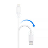 Just Wireless 6ft Lightning to USB-A Cable - Extra-Long Length for Versatile Use - Ultra-Strong Connector Joints - Apple MFi Certified - High-Speed Charging and Data Transfer - Durable and Long-Lasting Design - Universal Compatibility with Lightning Devices - Tangle-Free and Flexible Cable - Convenient Length for Various Uses - Reliable and Secure Connection