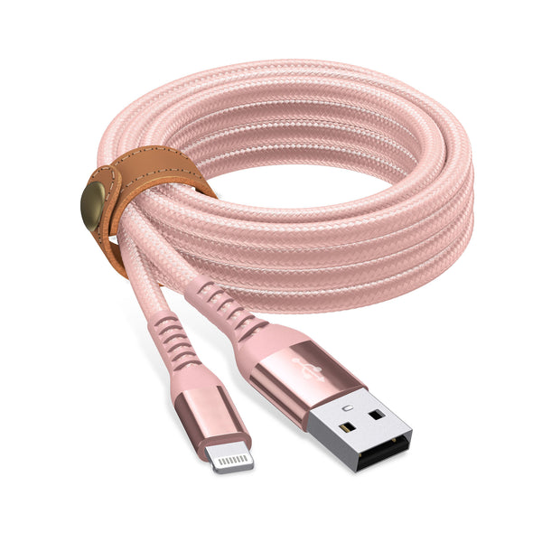 Just Wireless 6ft Kevlar Lightning Nylon Braided Cable - Kevlar Reinforced for Superior Strength - 200,000 Bend Tested Durability - 35X Stronger, 12X More Durable - Withstands up to 175 lbs - Enhanced Strain Relief Design - High-Speed Data Transfer Support - Apple MFi Certified Compatibility - Flexible 6ft Length - Includes Cable Management Strap