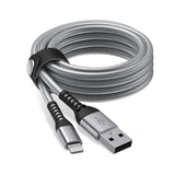 Just Wireless 6ft Kevlar Lightning Nylon Braided Cable - Kevlar Reinforced for Superior Strength - 200,000 Bend Tested Durability - 35X Stronger, 12X More Durable - Withstands up to 175 lbs - Enhanced Strain Relief Design - High-Speed Data Transfer Support - Apple MFi Certified Compatibility - Flexible 6ft Length - Includes Cable Management Strap