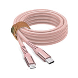 Just Wireless 6ft Kevlar Lightning (PD) Nylon Braided Cable - Kevlar Reinforced - Fast Charging with Power Delivery - 200,000 Bend Tested Durability - 35X Stronger, 12X More Durable - Withstands up to 175 lbs - Enhanced Strain Relief - High-Speed Data Transfer - Apple MFi Certified - 6ft Length - Includes Cable Management Strap